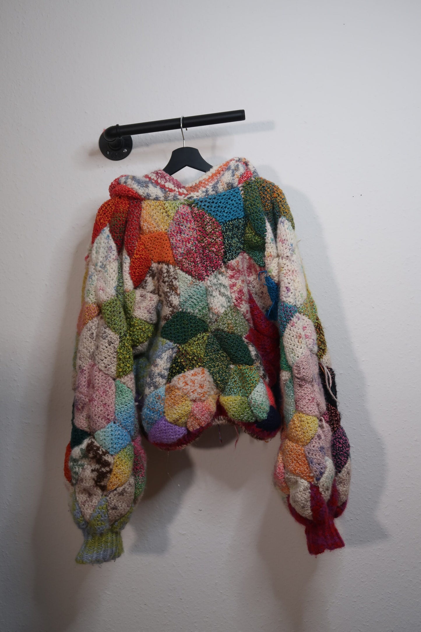 Scrap Yarn Crochet Hoodie Pattern